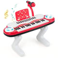 Miniatyrbillede 1 af 4: Børns Elektronisk Keyboard, 37 tangenter, 48x20x38 cm, Rød