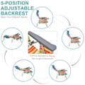 Miniatyrbillede 8 af 8: Campingstole, 58.42x68.58x27.94 cm, Gul