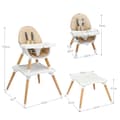 Miniatyrbillede 4 af 8: Højstol, 62,5x62,5x100 cm, Beige