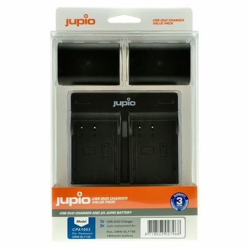 Jupio Kit: 2x Battery DMW-BLF19E 1860mAh