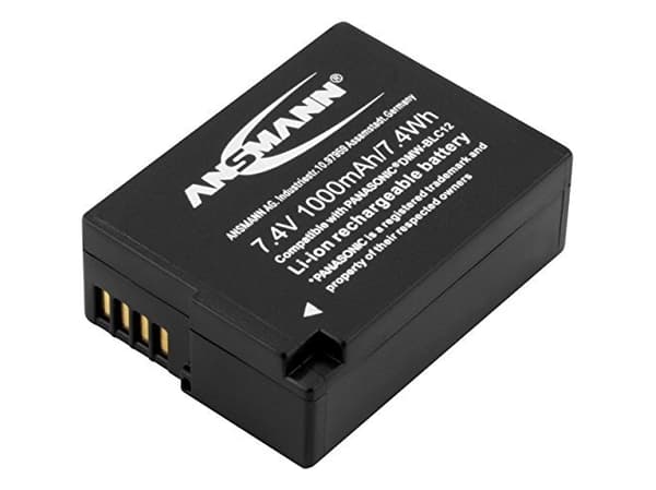ANSMANN A-Pan DMW-BLC12 - Batteri - Li-Ion - 1000 mAh - för Panasonic Lumix DMC-FZ200, FZ62; Lumix G DMC-G5, G5H, G5K, G5KPP, G5W, G5WX, G5X, GH2EG-K