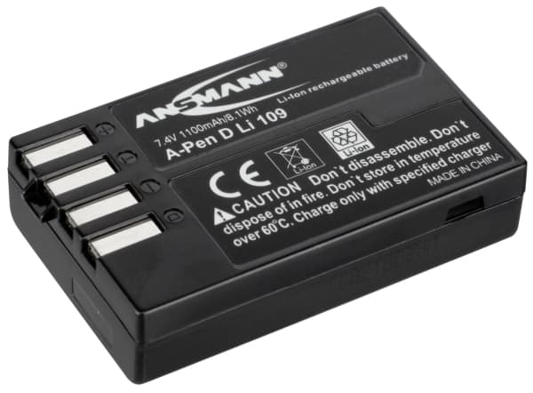 Ansmann A-Pen D-Li 109 Kameran akku Korvaa alkuperäisen akun D-LI109 7,4 V 1100 mAh
