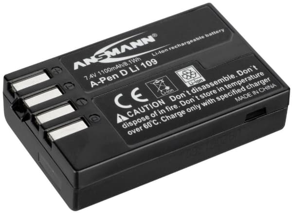 Ansmann A-Pen D-Li 109 Kameran akku Korvaa alkuperäisen akun D-LI109 7,4 V 1100 mAh