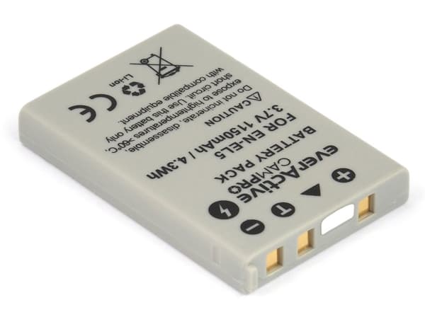 Everactive EVB015, Nikon, 1150 mAh, 3,7 V, Lithium-Ion (Li-Ion)