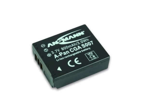 Ansmann Li-Ion battery packs A-PAN CGA S007, 800 mAh, 3,7 V, Litiumioni (Li-Ion)