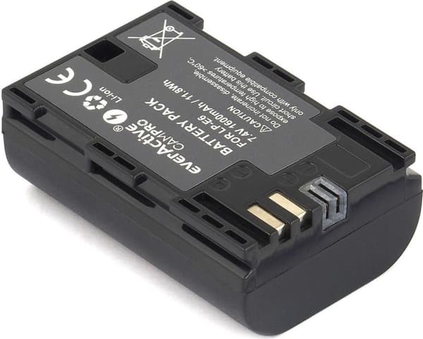 Everactive EVB019, Canon, 1600 mAh, 7,4 V, Lithium-Ion (Li-Ion)