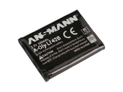 ANSMANN A-Oly Li 42 B - Kamerabatteri - Li-Ion - 650 mAh - för Olympus D-765; Stylus Tough TG-320, VG-165, 180; Stylus Smart D-770, VG-180