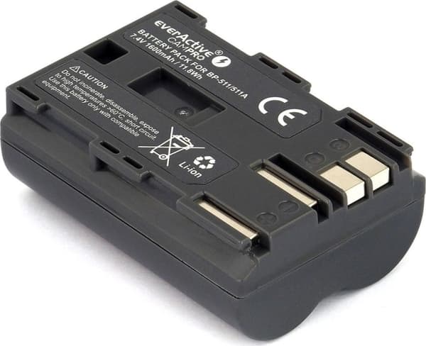 Everactive EVB021, Canon, 1600 mAh, 7,4 V, Lithium-Ion (Li-Ion)
