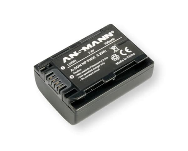ANSMANN A-Son NP FH 50 - Batteri - 700 mAh - for Sony Cyber-shot DSC-HX200; Handycam DCR-SR72, SR75, SR77, SR80, SR82, SX30, SX31, SX50