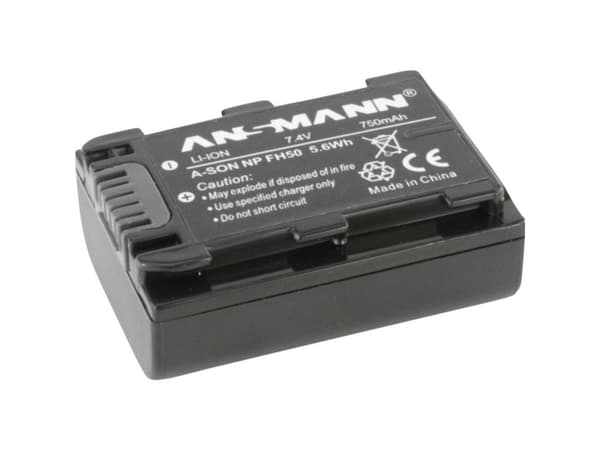 ANSMANN A-Son NP FH 50 - Batteri - 700 mAh - for Sony Cyber-shot DSC-HX200; Handycam DCR-SR72, SR75, SR77, SR80, SR82, SX30, SX31, SX50