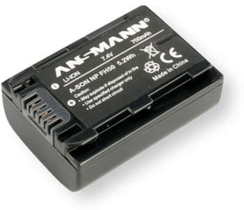 ANSMANN A-Son NP FH 50 - Batteri - 700 mAh - for Sony Cyber-shot DSC-HX200; Handycam DCR-SR72, SR75, SR77, SR80, SR82, SX30, SX31, SX50