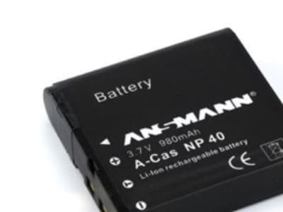 Ansmann A-Cas NP 40 - Kamera / videokamera batteri Li-Ion 1200 mAh - for Casio YC-430, EXILIM ZOOM EX-Z30, Z300, Z400, Z450, High Speed EXILIM EX-FC1