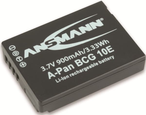 ANSMANN A-Pan DMW BCG 10 E - Batteri - Li-Ion - 900 mAh - for Panasonic Lumix DMC-FX30; Ricoh Caplio R6