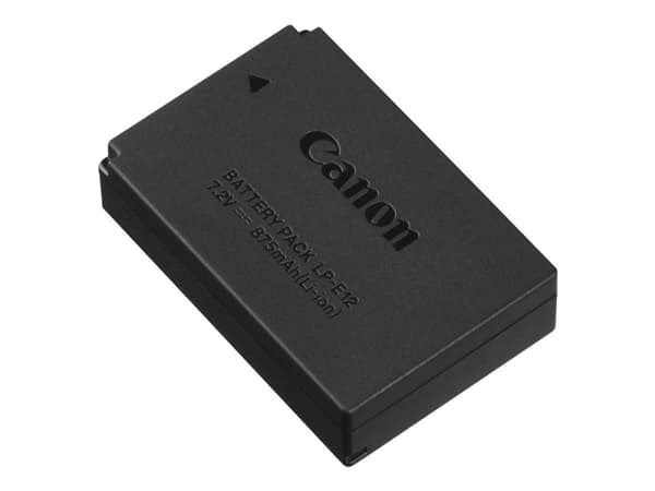 Canon LP-E12 - Batteri - Li-Ion - 875 mAh - for EOS 100D, Kiss M, Kiss M2, Kiss X7, M, M10, M100, M2, M50, Rebel SL1; PowerShot SX70