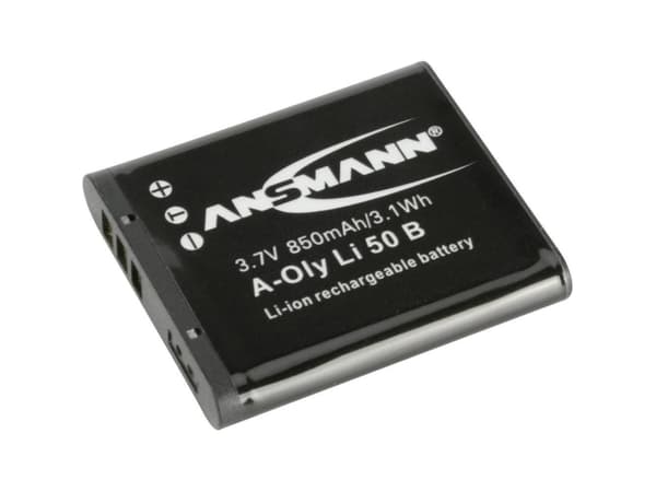 ANSMANN A-Oly LI 50 B - Kamerabatteri - Li-Ion - 770 mAh - for Olympus µ[MJU:] 10XX, 9000, TOUGH-6000, 8000; Stylus 10XX, 9000, Tough 6000, Tough 800