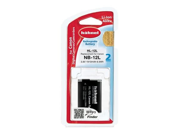 Hähnel HL-12L - Batteri - Li-Ion - 1910 mAh - for Canon iVIS mini X; LEGRIA mini X; PowerShot G1 X Mark II, N100; VIXIA mini X