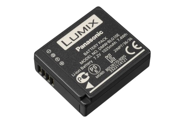 Panasonic DMW-BLG10E - Batteri - Li-Ion - 1025 mAh - svart - for Lumix DC-TZ93, TZ95, TZ96, ZS200, DMC-TZ82, LX100, ZS80; Lumix G DC-G100, GX9, GX9H,