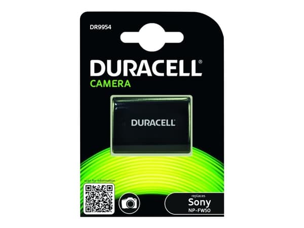 Duracell DR9954 - Batteri - Li-Ion - 900 mAh - for Hasselblad Lunar; Sony Cyber-shot DSC-RX10; a6100; a6300; a6400; a6500; a7R II; a7s II