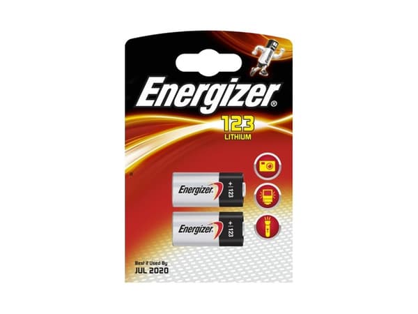 Energizer Lithium Photo - Batteri 2 x CR123 - Li - 1500 mAh