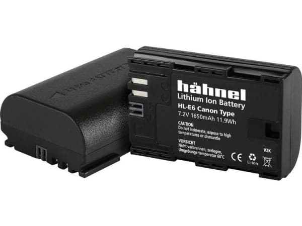 Hähnel HL-E6 - Batteri - Li-Ion - 1650 mAh - for Canon LC-E6, LC-E6E, XC10, XC15; EOS 5D, 5DS, 60, 6D, 70, 7D, 80, 90, R, R5, R6, R7, Ra