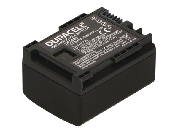 Duracell DR9689 - Batteri - Li-Ion - 900 mAh - for Canon iVIS HF G10, HF S10, HF S11, HF11; LEGRIA HF M307, HF S30; VIXIA HF G20, HF M301
