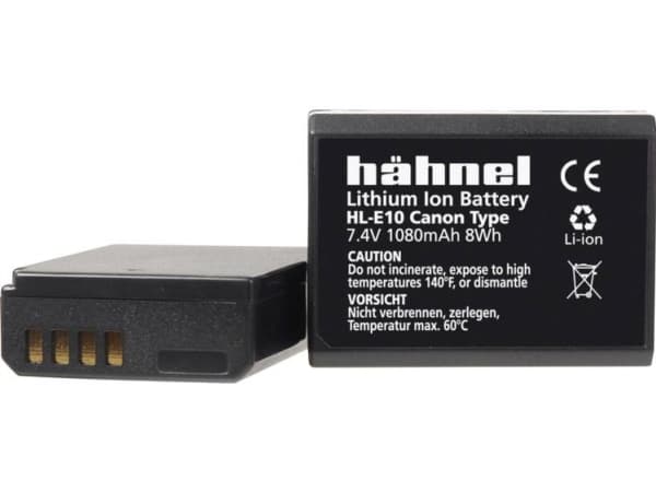 Hähnel HL-E10 - Batteri - Li-Ion - 1080 mAh - for Canon EOS 1500, 2000, 3000, 4000, Kiss X80, Kiss X90, Rebel T100, Rebel T7, Rebel T7+