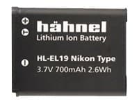 Hähnel HL-EL19 - Batteri - Li-Ion - 700 mAh - for Nikon Coolpix A100, A300, S2900, S32, S33, S3700, S5300, S6800, S6900, S7000, W100, W150