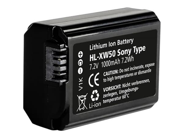 Hähnel HL-XW50 Kamera-batteri Erstatter original-batteri NP-FW50 7.2 V 1000 mAh