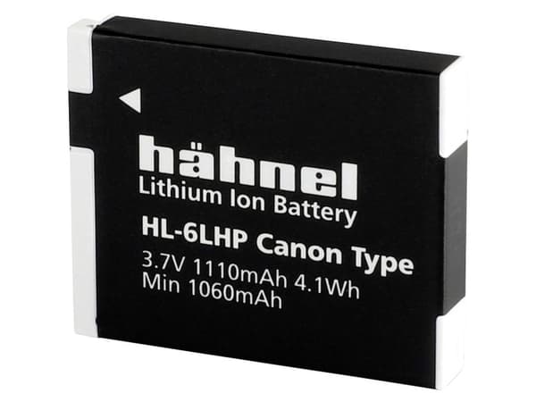 Hähnel Fototechnik HL-6LHP kamerabatteri Refunder originalbatteri NB-6L, NB-6LH 3,7 V 1110 mAh
