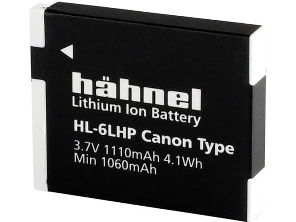 Hähnel Fototechnik HL-6LHP kamerabatteri Refunder originalbatteri NB-6L, NB-6LH 3,7 V 1110 mAh