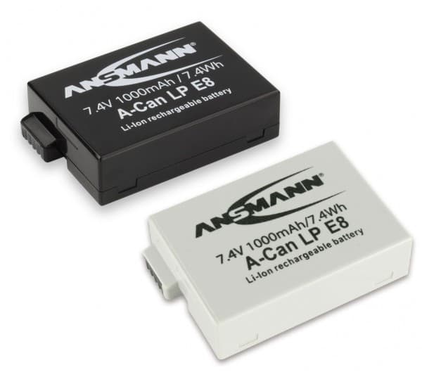 Ansmann A-Can LP-E8 - Batteri - Li-Ion - 1000 mAh - for Canon EOS 600, 650, 700, Kiss X4, Kiss X5, Kiss X7i, Rebel T3i, Rebel T4i, Rebel T5i