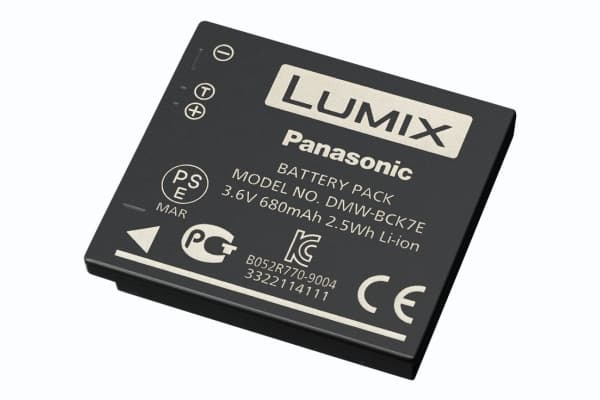 Panasonic DMW-BCK7E - Akku - Li-Ion - 680 mAh - lajitelma - Lumix DMC-FH24, FH4, FH6, FH8, FS28, FS41, FT25, FT30, S2, S5, SZ02, SZ5, SZ7, TS25, TS30