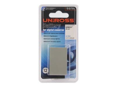 Uniross VB102730 - Kamerabatteri - Li-Ion - 830 mAh - for Konica Digital Revio KD-310Z, KD-410Z, KD-510Z; Minolta DiMAGE G400, G500, G530