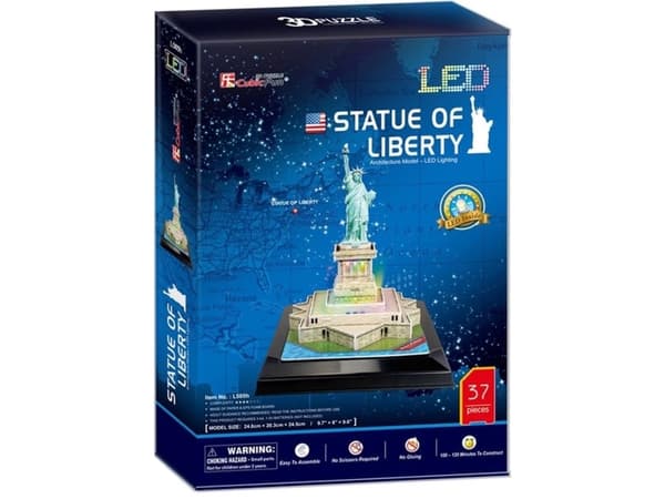 Cubic Fun Puzzle 3D LED Frihetsgudinnen