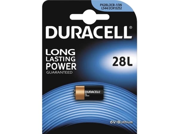 Duracell Photo 28L, Kertakäyttöinen akku, Litium, 6 V, 1 kpl, 84 mm, 14 mm