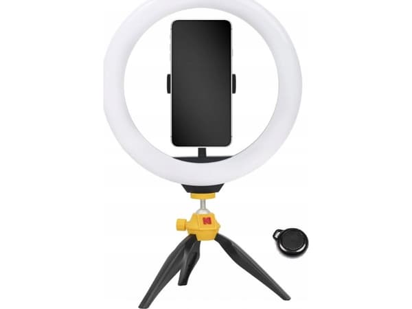 Kodak Kodak LED-ringlys Selphie 10 SL001 + Stativfjernkontroll Svart