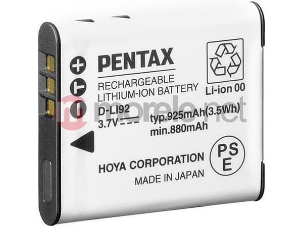 Pentax D L192 - Kamerabatteri - Li-Ion - för Pentax WG-90, X70; Optio RZ18; Ricoh WG-3, WG-30, WG-30 Wi-Fi, WG-30w, WG-50, WG-60, WG-70