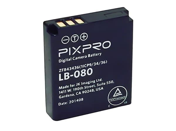 Kodak LB-080, Kodak, 1250 mAh, 3,6 V, Litiumioni (Li-Ion)