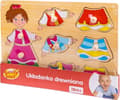Pikkukuva 1 / 2: Smily Play Wooden puzzle Dress up the little girl by handles