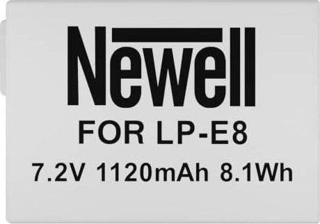 Newell akku Newell LP-E8 akku Canon EOS 550D, 600D, 650D, 700D, 650D, 700D -malliin