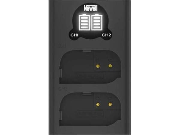 Newell DL-USB-C DMW-BLK22 kaksikanavainen laturi Panasonic LUMIX S5, GH5, G9,GH5S kameroille Newell DL-USB-C DMW-BLK22 kaksikanavainen laturi Panason