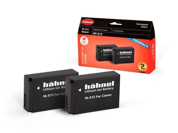 Hähnel Akku Canon HL-E12 / LP-E12 kaksoispakkaus