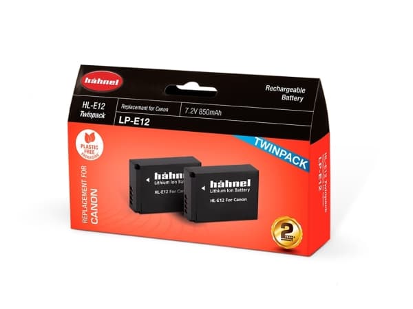 Hähnel Akku Canon HL-E12 / LP-E12 kaksoispakkaus