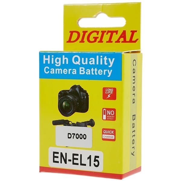 För Nikon D7000 7.0V 2550mAh kamerabatteri kod: EN-EL15