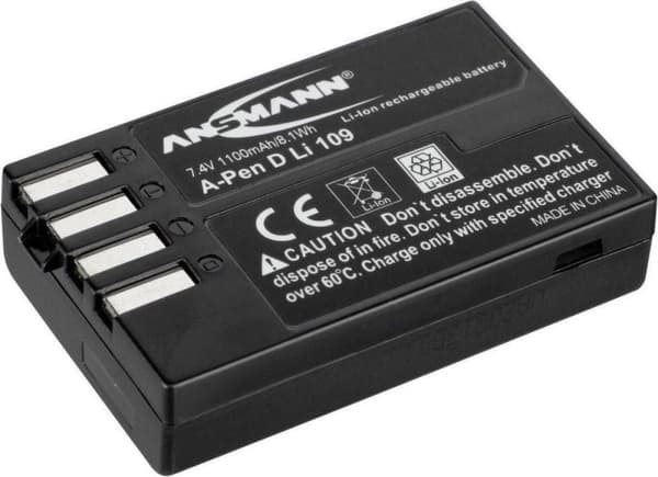 Ansmann A-Pen D-LI 109 Lithium-Ion 1100mAh 7,4V genopladeligt batteri/