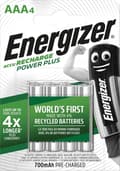 Miniatyrbillede 7 af 9: ENERGIZER BATTERI Accu Recharge Power Plus 700 mAh AAA HR3/4 Genopladeligt, 4 stk.