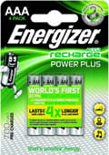 Miniatyrbillede 1 af 9: ENERGIZER BATTERI Accu Recharge Power Plus 700 mAh AAA HR3/4 Genopladeligt, 4 stk.
