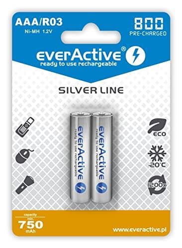 Genopladelige batterier everActive Ni-MH R6 AA 2000 mAh Silver Line - 2 stk.