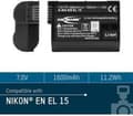 Pikkukuva 2 / 3: Ansmann - Akku identtinen Nikon EN EL 15