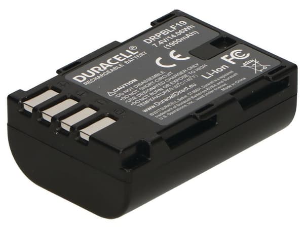 Duracell - Batteri - Li-Ion - 1900 mAh - 14,06 Wh - til Panasonic Lumix G AG-GH4UP, DC-G9, G9L, G9M, GH5, GH5L, GH5M, DMC-GH3WA, GH4M, GH4R, GH4U